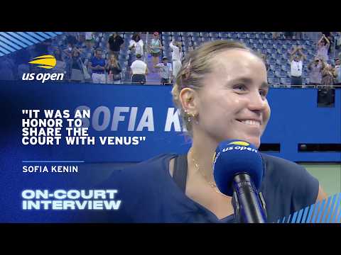 Sofia Kenin On-Court Interview | 2026 US Open Round 1