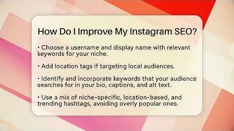 How Do I Improve My Instagram SEO? - Everyday-Networking