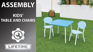 Lifetime Kids' Table and Chairs | Lifetime Assembly Video
