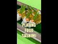 Planting Fugu Sashimi #shorts @tokyosushiacademyenglishcourse