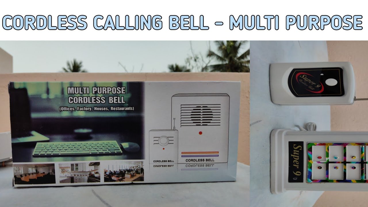 Wireless calling bell for home office , multi purpose cordless