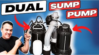 Wayne DUAL Sump Pump Install  With Battery Backup System
