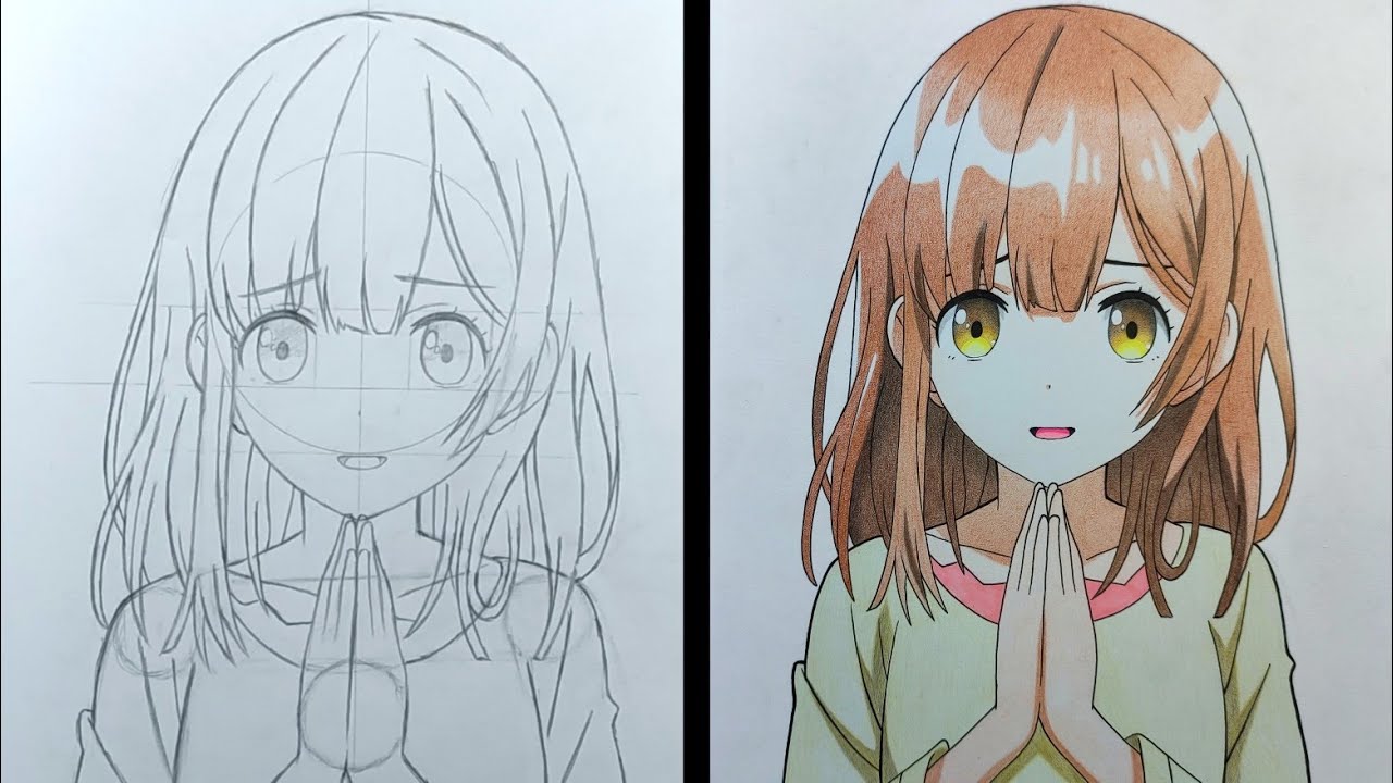 Как нарисовать САЮ Огивару [Хигехиро] - Шаг за шагом