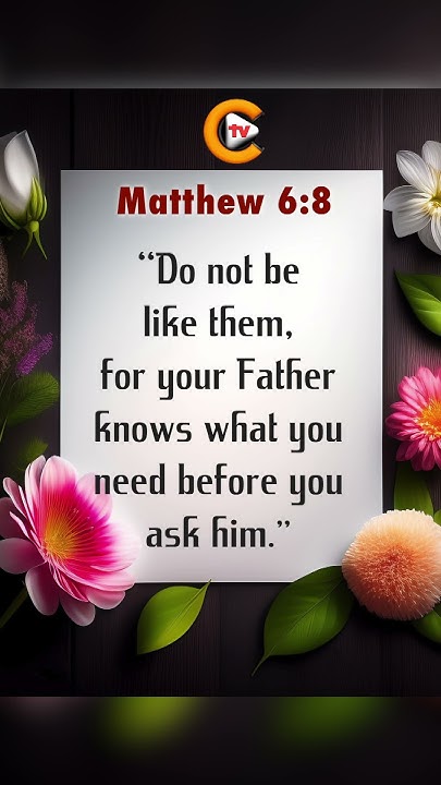 matthew-chapter-6-verse-8-youtube