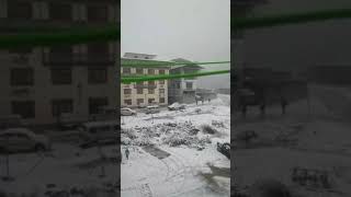 Heavy Snowfall in Thimpu Bhutan