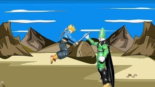 DBZ Stop Motion Trunks VS  Cell (Effects Test)