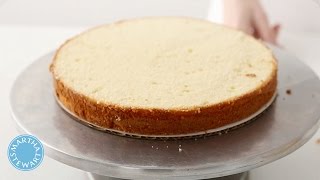 How To Split And Level A Cake Layer With Martha Stewart