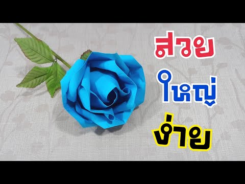 วีดีโอ: วิธีทำดอกกุหลาบสีฟ้า