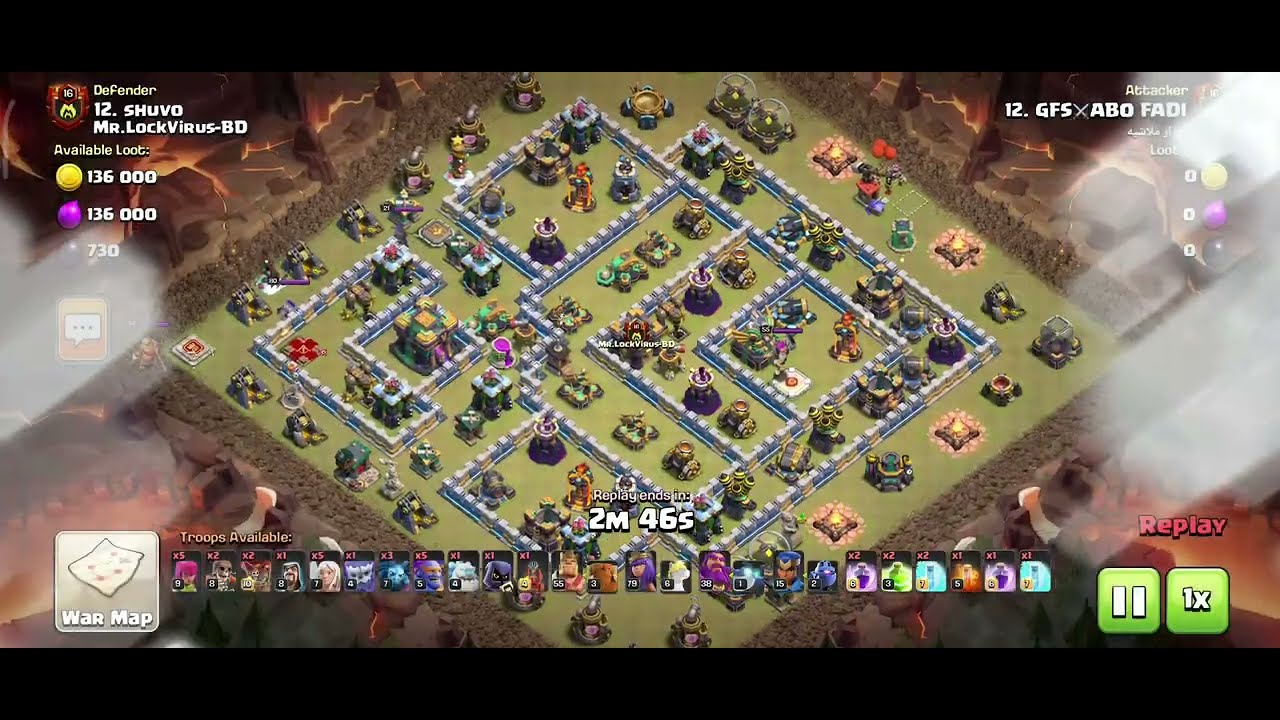 Queen Charge with Super Bowler || Rage + Jump Spell || TH14 Ground ...