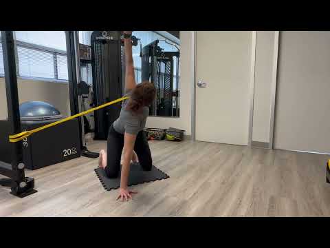 Dynamic Stretch:  Thread the needle amped