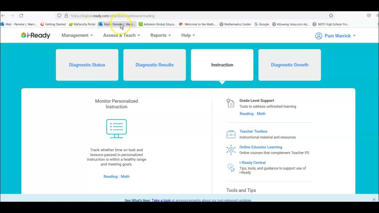 iReady - how to use the Toolbox - YouTube