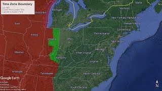 Easterncentral Time Zone Boundary History