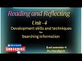 B.ed sem-4 /Reading and reflecting/unit -4 / part -B developing skills and techniques......