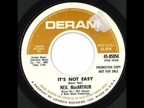Neil MacArthur — Neil Macarthur - It's Not Easy 1969