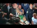 Conor mcgregor leg  ankle break live crowd reaction vs dustin poirier  ufc 264