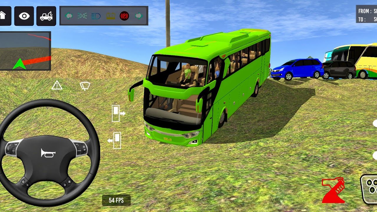 Euro Bus Driving Game PublicTransportation 2024 Indonesia BusSimulator Android Gameplay #86