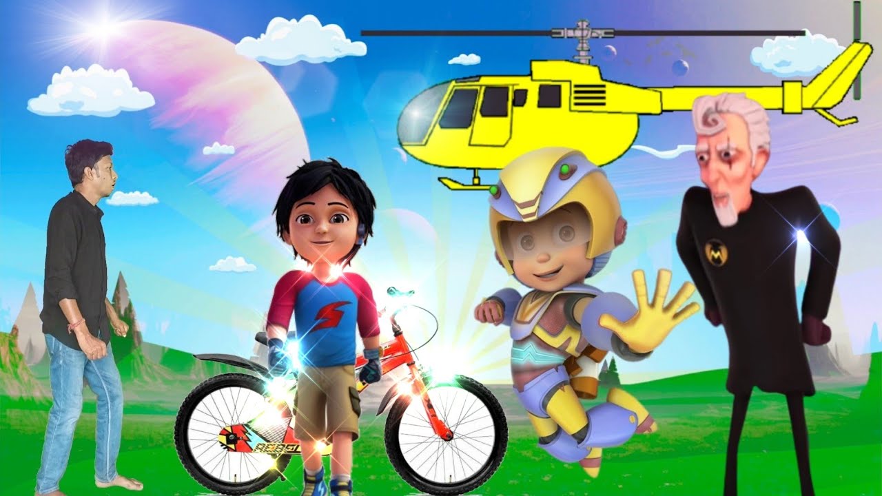 vir the robot boy vs Shiva vs mad max different body parts joining magic vfx video | funny cartoon