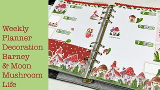 Weekly Planner Decoration - Barney & Moon Mushroom Life @PlumMashable