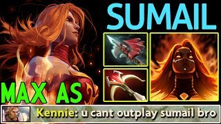 CRAZIEST OUTPLAY ! MAX ATTACK SPEED Lina by SumaiL Dota 2 7.07c Sub...