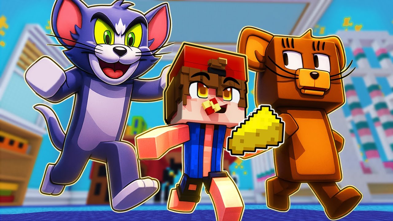 Who's Your Family? JERRY ADOTOU BEBÊ TREVIN no TOM e JERRY Minecraft !