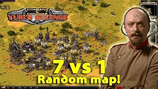 Red Alert 2 - Random map - 7 vs 1 - Middle Position