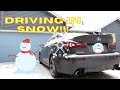 200,000 Mile V8 Lexus ISF Drives In Snow After Blizzard