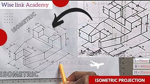 How to Draw Isometric Object--Manual Isometric Projection Tutorial for WAEC, JAMB, USA & UK Students