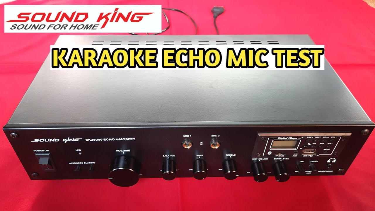 Sound King Karaoke echo mic Amplifier Karaoke mic System Amplifier