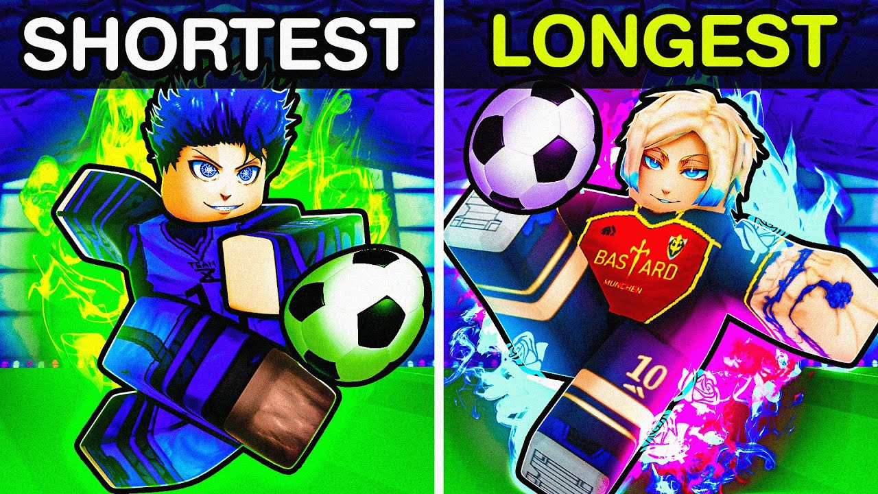 Shortest to Longest SHOTS in Blue Lock Rivals (Kaiser Update)