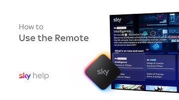 Using the remote - Sky Stream