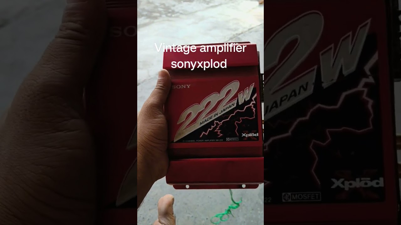 vintage amplifier Sony 222 wt 