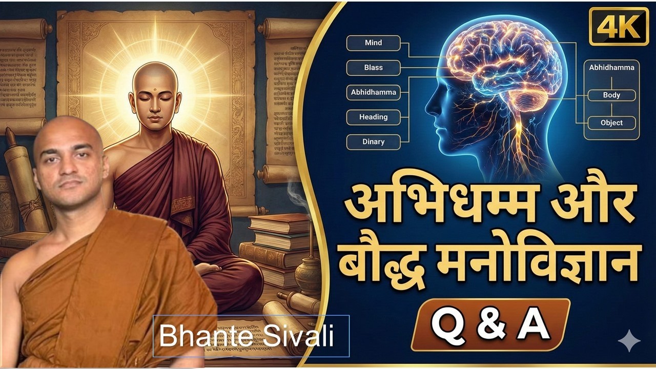 अभिधम्म और बौद्ध मनोविज्ञान Live Q&A With Bhante Sivali | Nibbàna supreme happiness  #motivation 