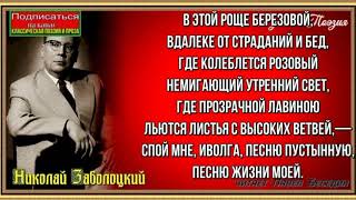 В этой роще березовой…— Николай Заболоцкий  —  читает Павел Беседин