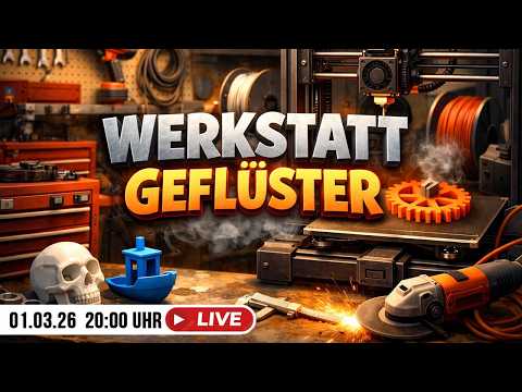 Werkstattgeflüster LIVE 🔥 3D-Druck Talk & Kühlschrankmagnete in 10 Minuten bemalen!