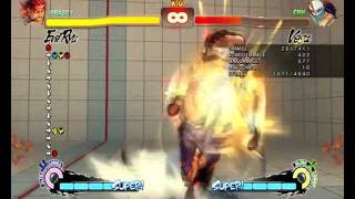 Evil Ryu setups combos ultra II