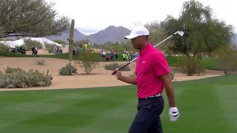 Tiger Woods’ approach to inches at 2015 Waste Management