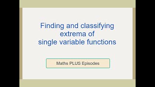 Famous Finding and Classifying Extrema of Single Variable Functions Net Worth