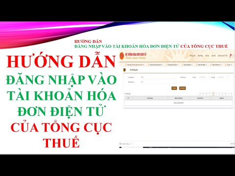 Video HƯỚNG DẪN ĐĂNG NHẬP VÀO TÀI KHOẢN HÓA ĐƠN ĐIỆN TỬ TRÊN... - youtube