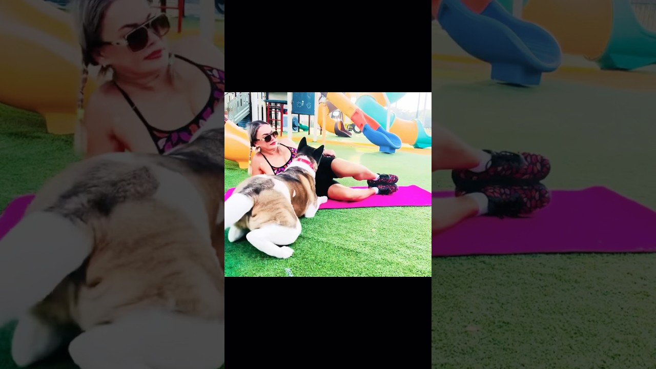 When Your Dog Just Won't Let You Work Out😹