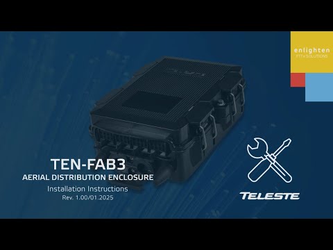 Teleste TEN FAB3 Aerial Distribution Enclosure Installation Instructions 