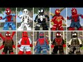 All spiderman suits in lego marvelgames