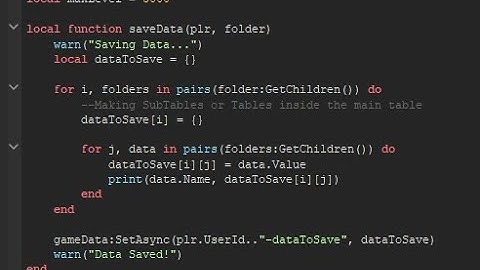 How to create a datastore/leaderstats saving ROBLOX Studio!
