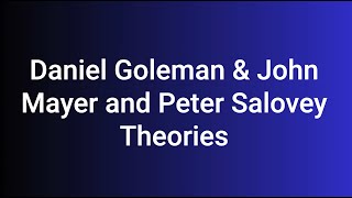 Unlocking Emotional Intelligence: Insights from Goleman, Mayer & Salovey
