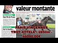 30 janvier 2024 quinte 1 Course 1 - PARIS-VINCENNESTROT ATTELE - 2850m - 46000.00€ - Corde à gauche