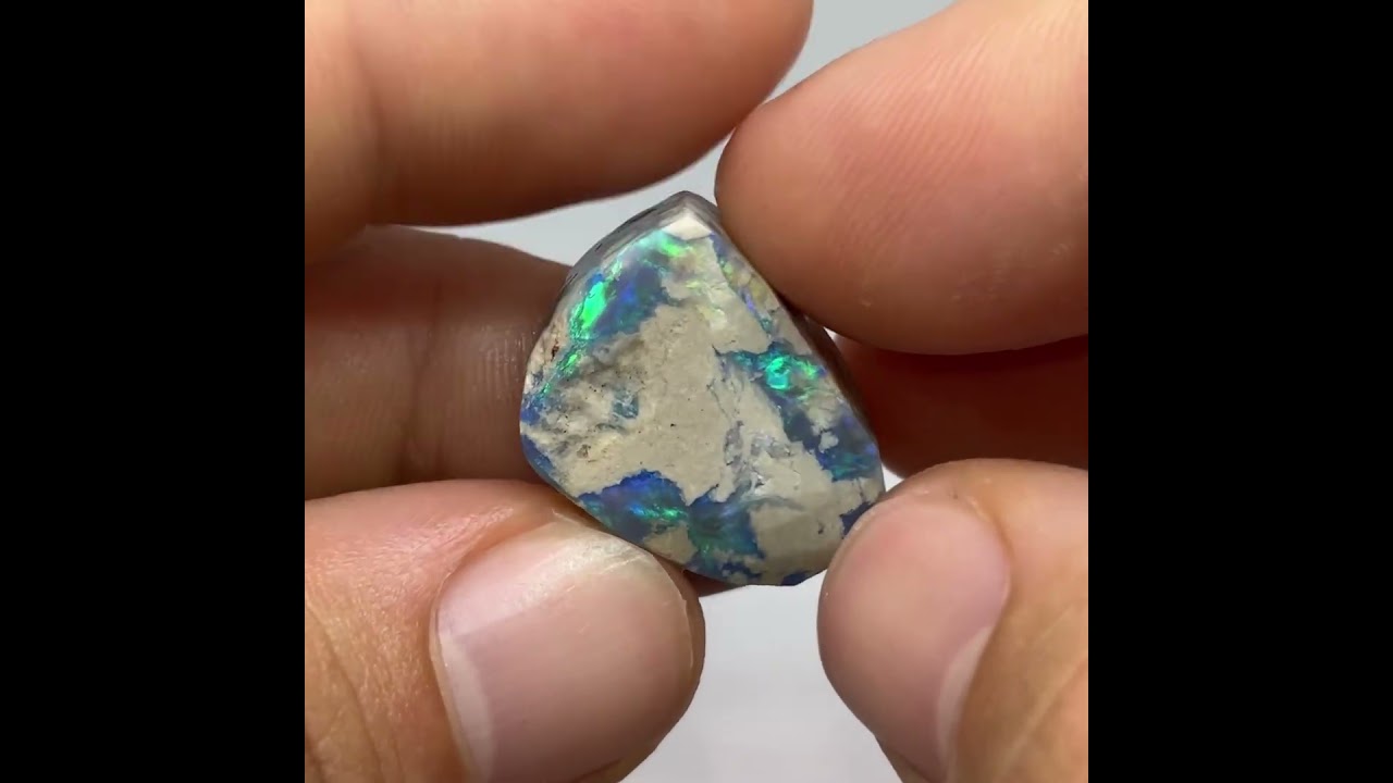 Colorful Clay Filled Australian Lightning Ridge Opal Specimen 