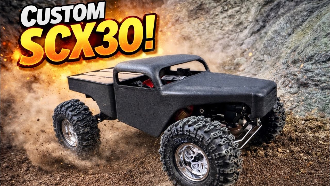 My First Custom Axial SCX30 Build! Injora Chassis,TITS Axles,Furitek Unity and more! 