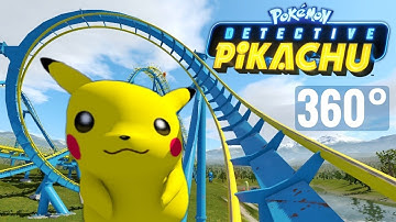 Pokémon 360 video VR Detective Pikachu Movie Roller Coaster POV PSVR Virtual Reality
