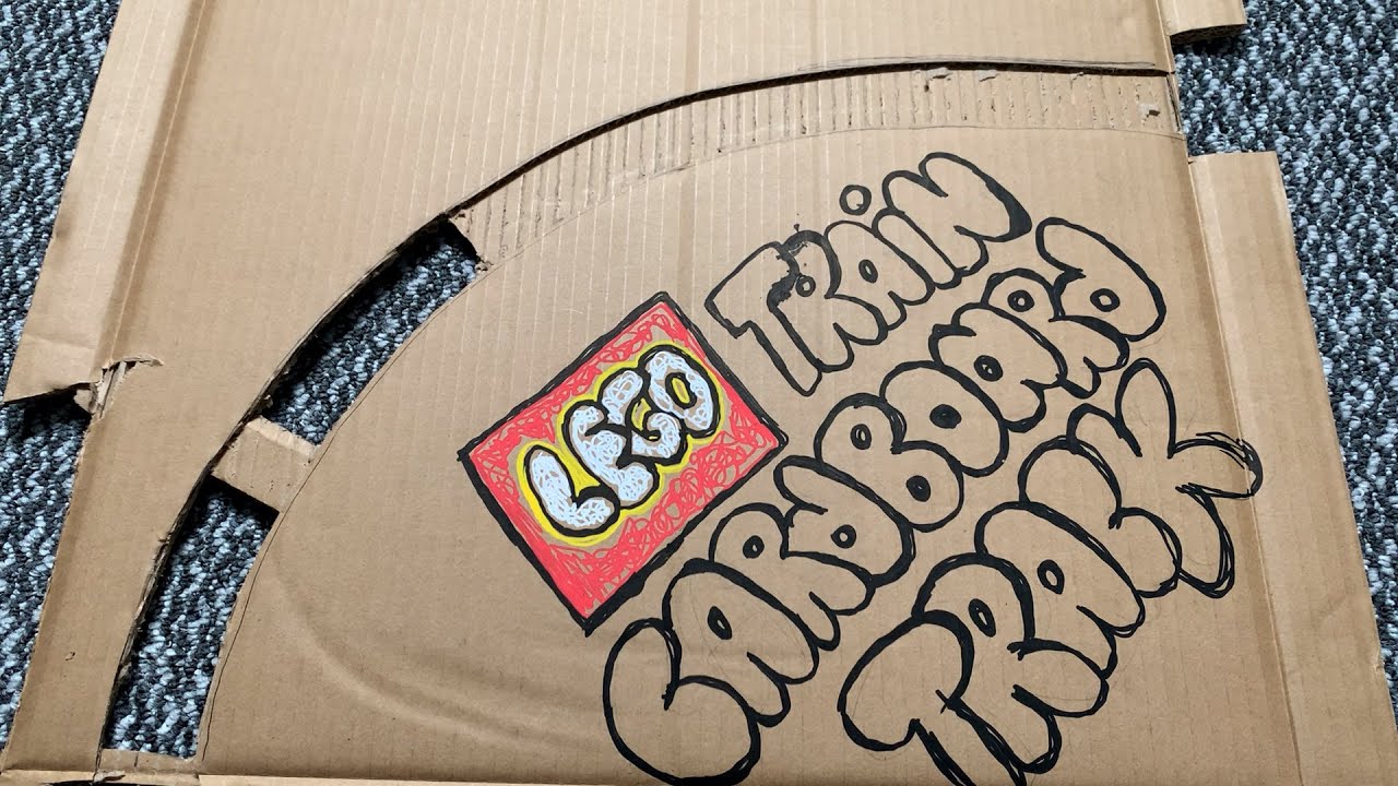 Making Lego Train Track out of Cardboard