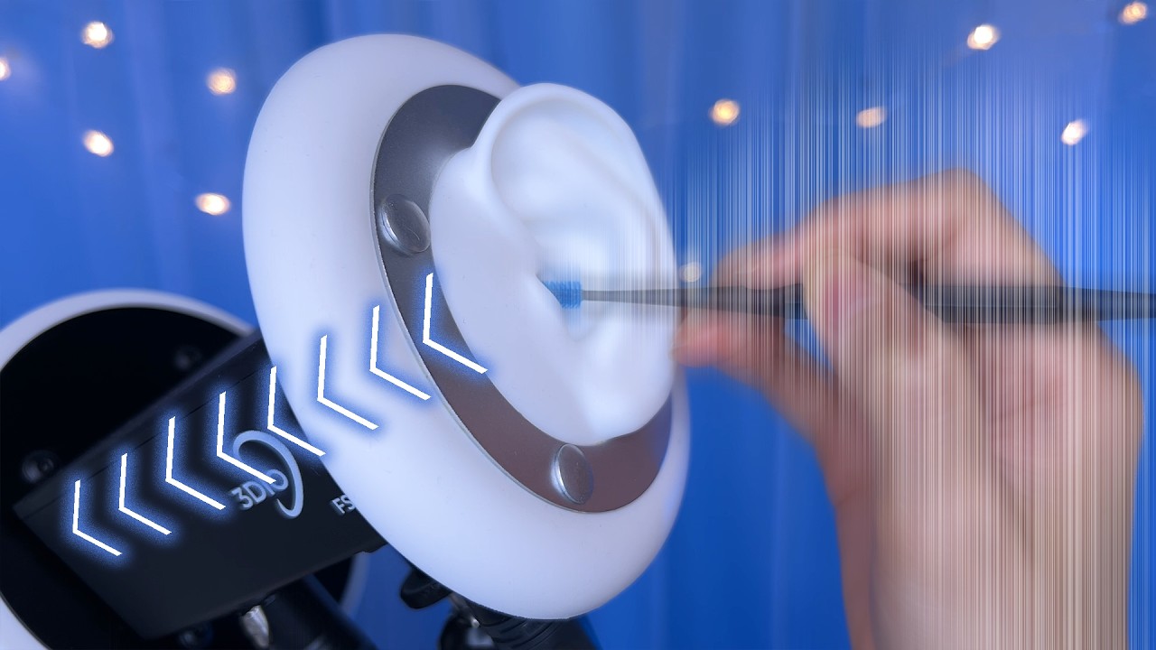 ASMR Brain Penetrating Fast Ear Cleaning for Deep Sleep (No Talking) 3Dio / 貫通高速耳かき