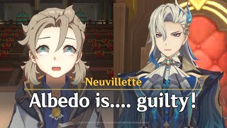 Neuvillette judges Albedo in court